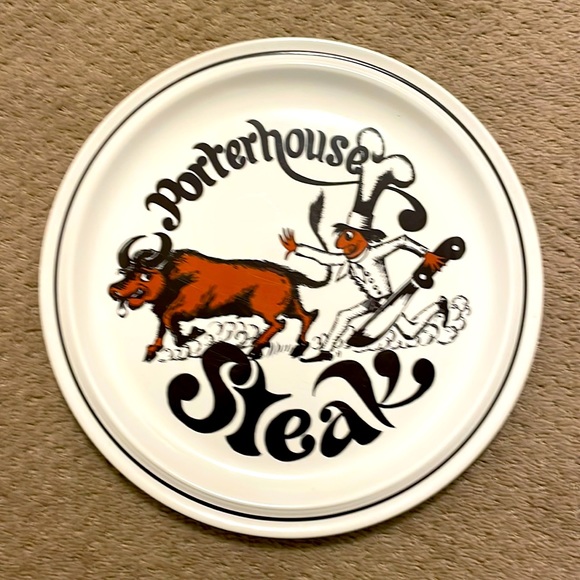 Cool porterhouse retro plate - Picture 1 of 2